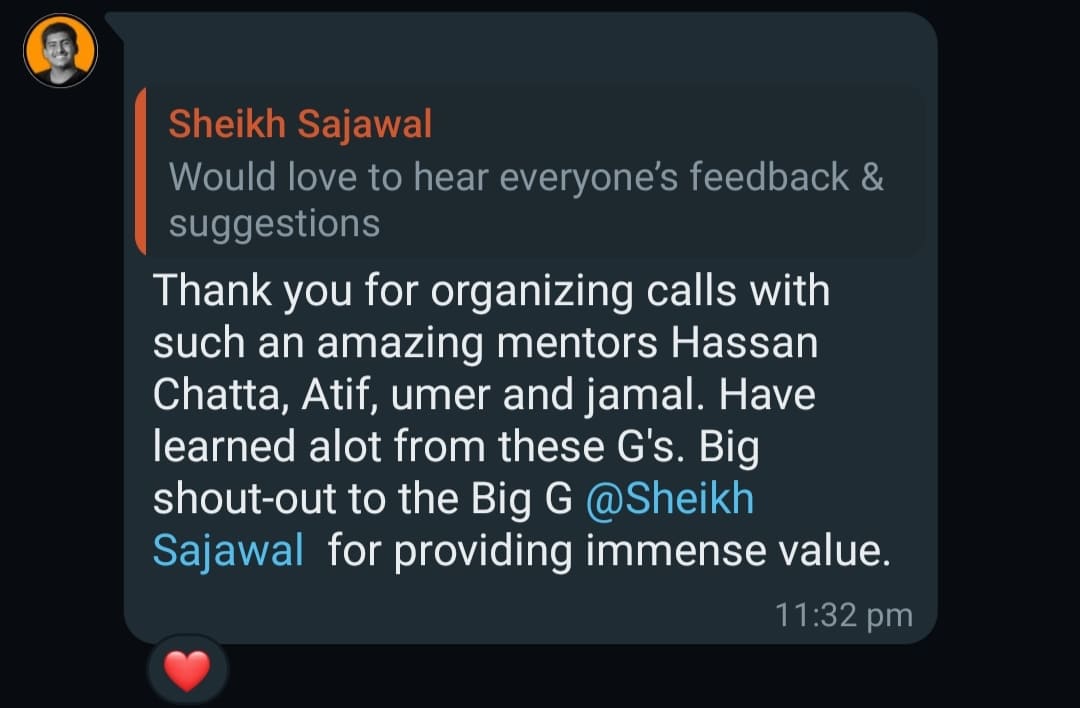 "Mentors Hassan & Jamal changed the game"