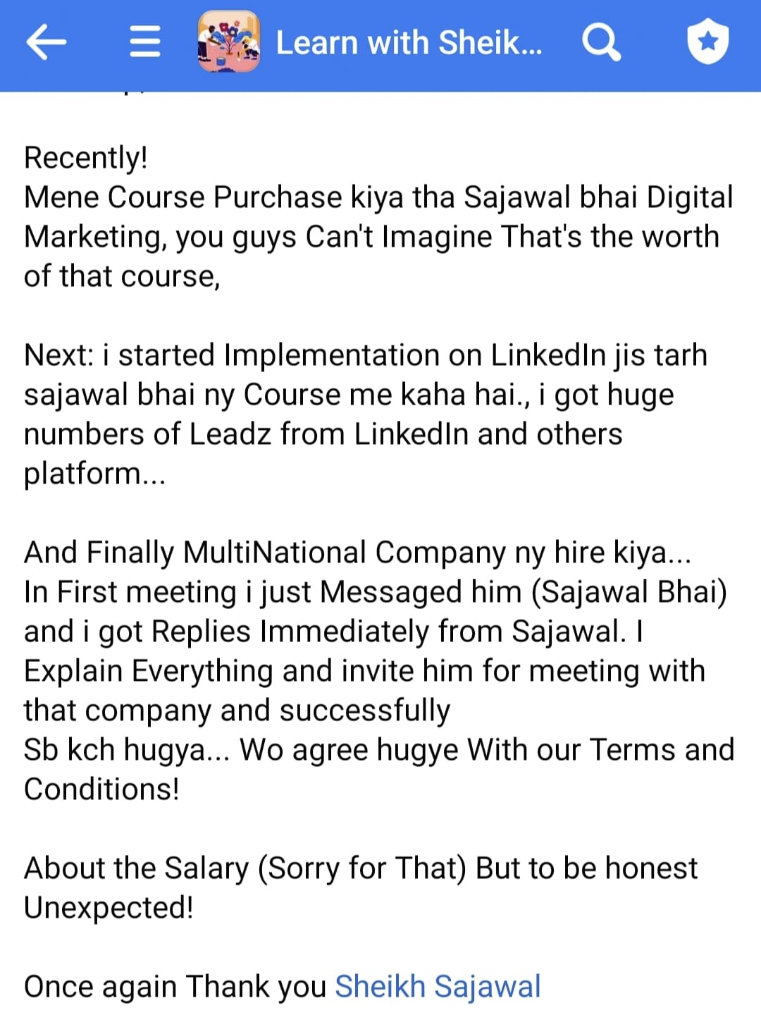 MNC hired him after LinkedIn strategy